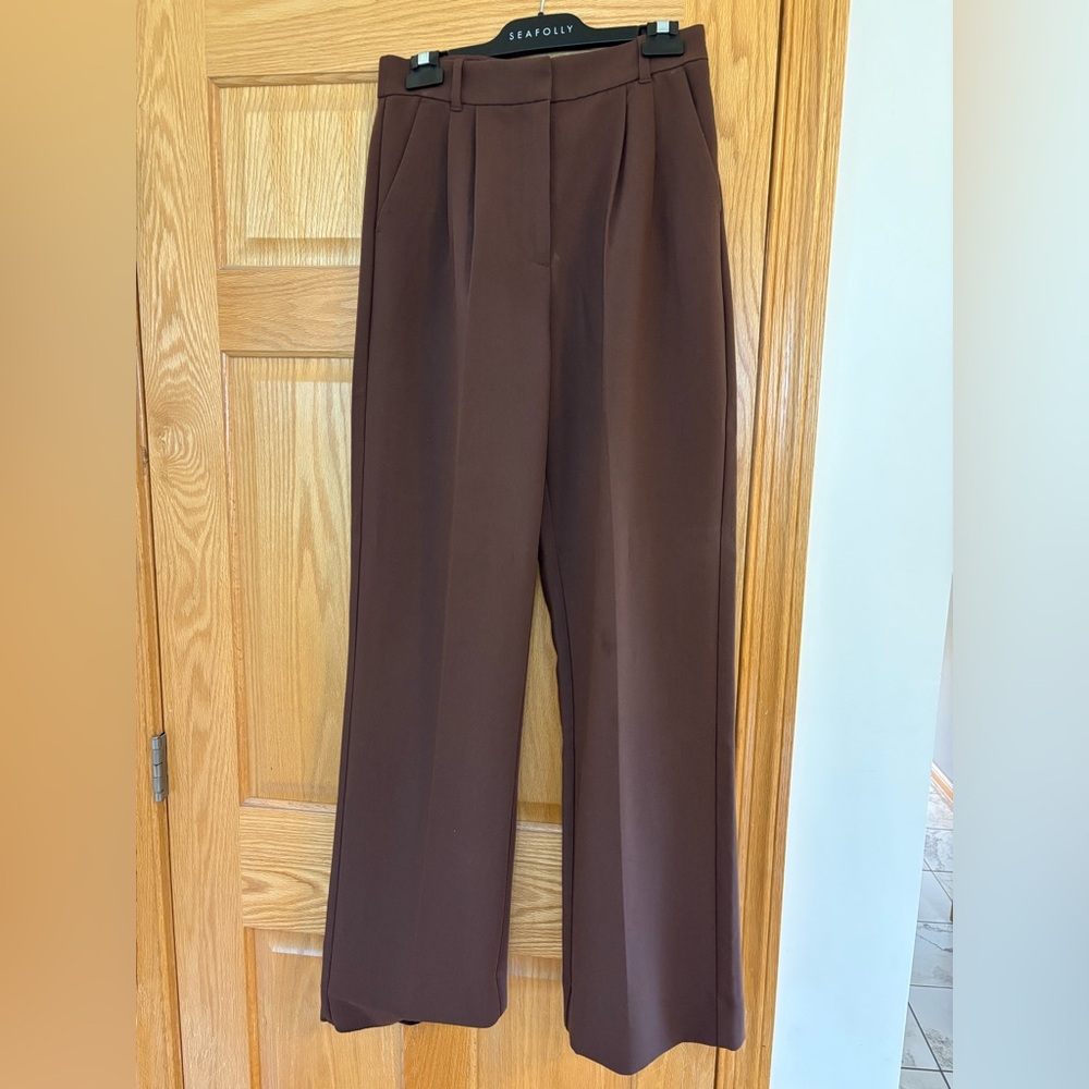 Abercrombie & Fitch Brown Wide Leg Pants 28 LONG